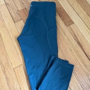 Like new Lululemon Invigorate high rise 25” iron blue